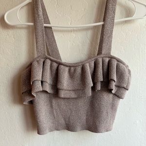 H&M festive(holiday party approved) cropped top